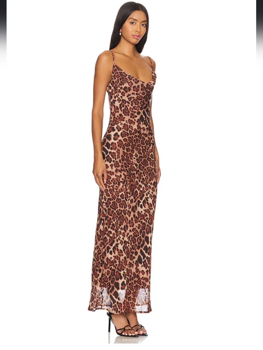 Skin Maxi Dress in Leopard - Picture 2 of 5